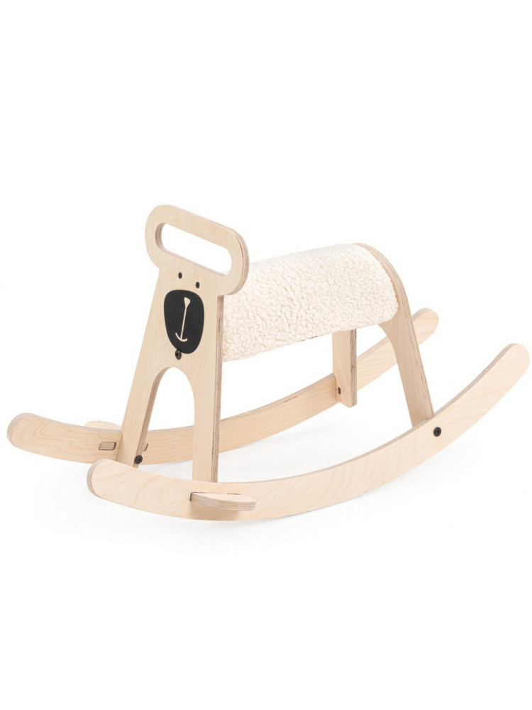 Balansoar copii Pony MamaToyz din lemn natural - imagine 3