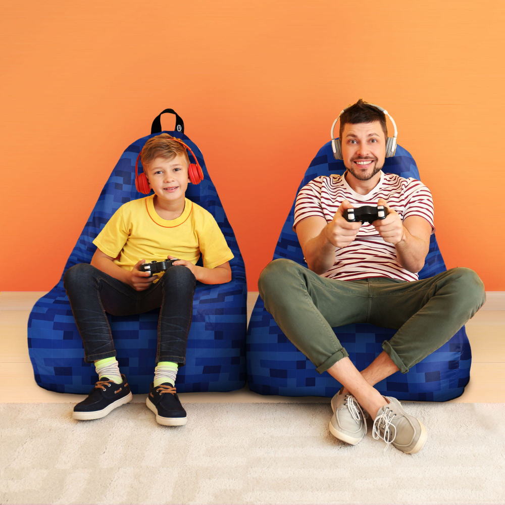 Fotoliu Puf Updeco Chill XL Minecraft Apa - imagine 4