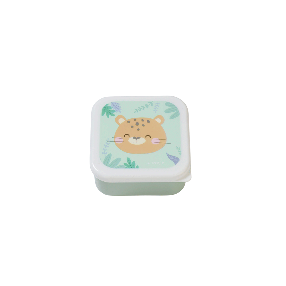 Set 3 caserole Saro Baby Jungle Cheetahs mint - imagine 3