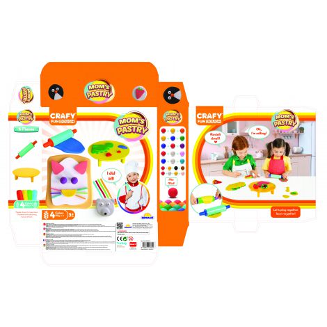 Set Plastilina Patiserie Crafy + Unelte Modelat - imagine 2