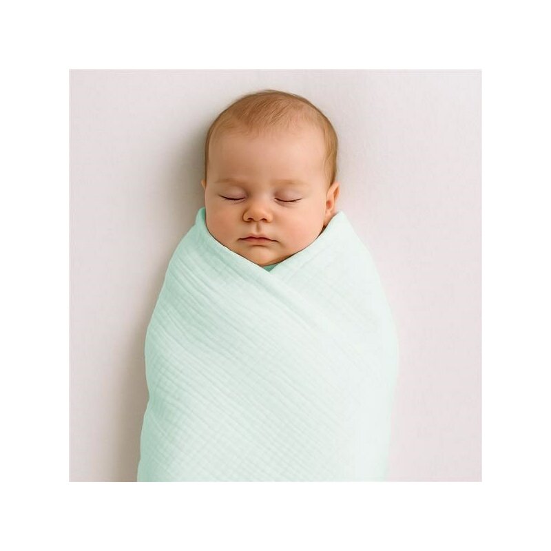 Paturica New Baby Mint | Muselina Premium - imagine 3