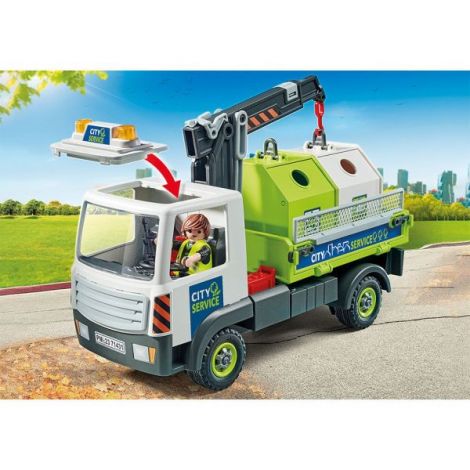 Playmobil Camion Reciclare - Jucarie Educativa - imagine 3