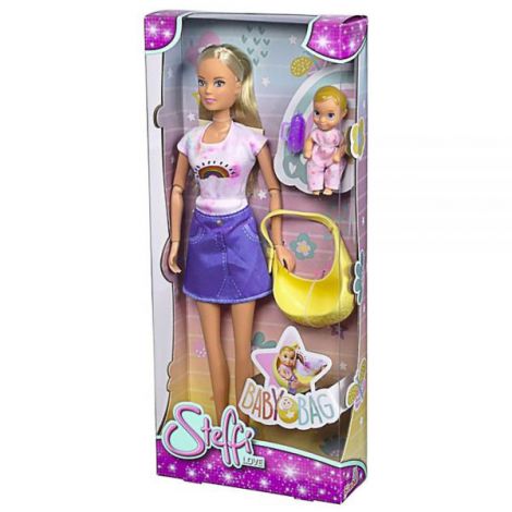 Papusa Simba Steffi Baby Bag cu Accesorii - imagine 5