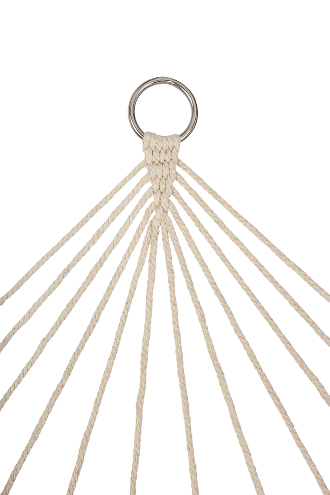 Hamac Gradina Boho Ikonka, 200 cm, Relaxare Ecru - imagine 3