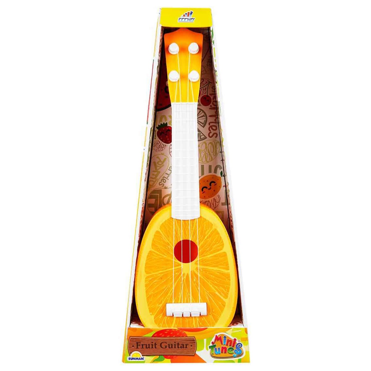 Mini Chitară Eccho Portocalie – Jucărie Muzicală 3+