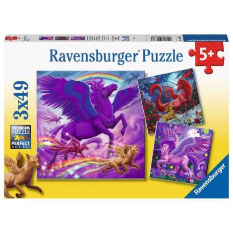 Set 3 Puzzleuri Animale Mitice Ravensburger - imagine 4