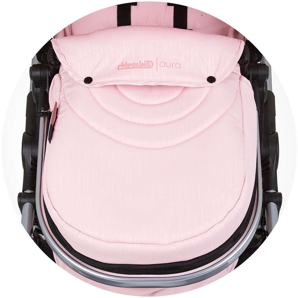 Carucior Chipolino Aura 3 in 1 Flamingo i-Size - imagine 4