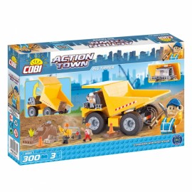 Set Camion Basculant COBI, 300 Piese, 3 Figurine - imagine 2