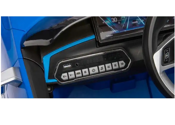 Mașinuță Electrică BMW i4 Blue 12V, Scaun Piele - imagine 9