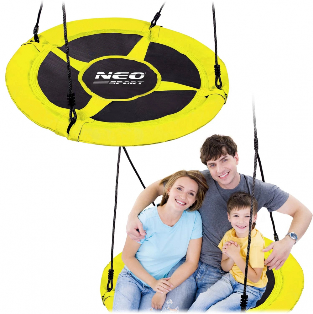Leagan cuib XXL Neo-Sport 150kg | Galben - imagine 8