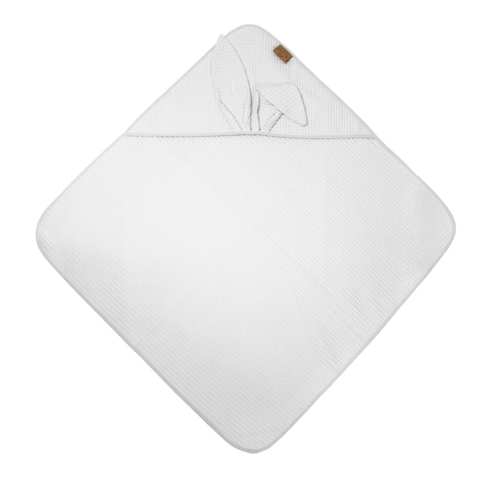 Prosop Baie Waffle Iepuras Gri | Floo for Baby - imagine 2