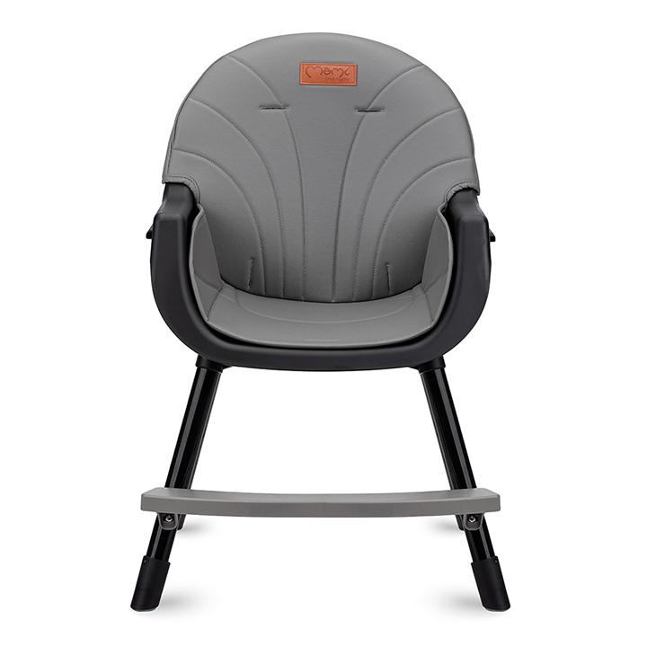 Scaun de masa Momi Reki Black, cu tava reglabila - imagine 4