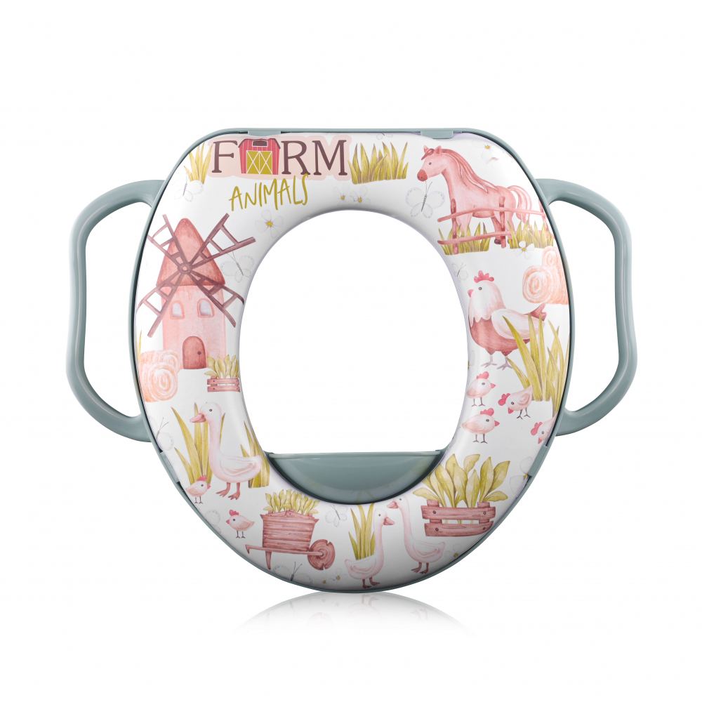 Reductor toaleta Lorelli cu manere Green Farm