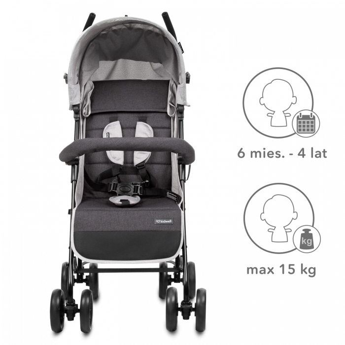 Carucior Sport Kidwell Nelli - Gri Grafit - imagine 12