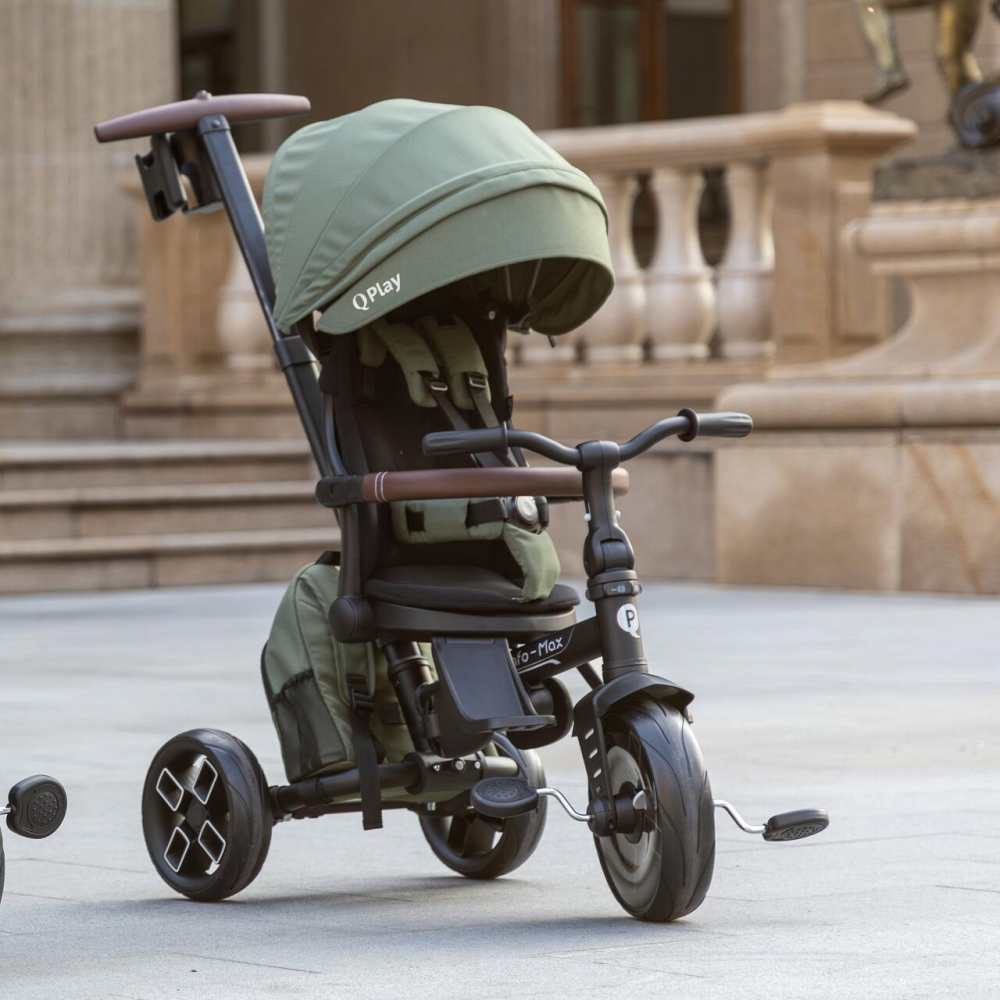 Tricicleta Qplay Comfo Max Pliabilă Verde - imagine 7