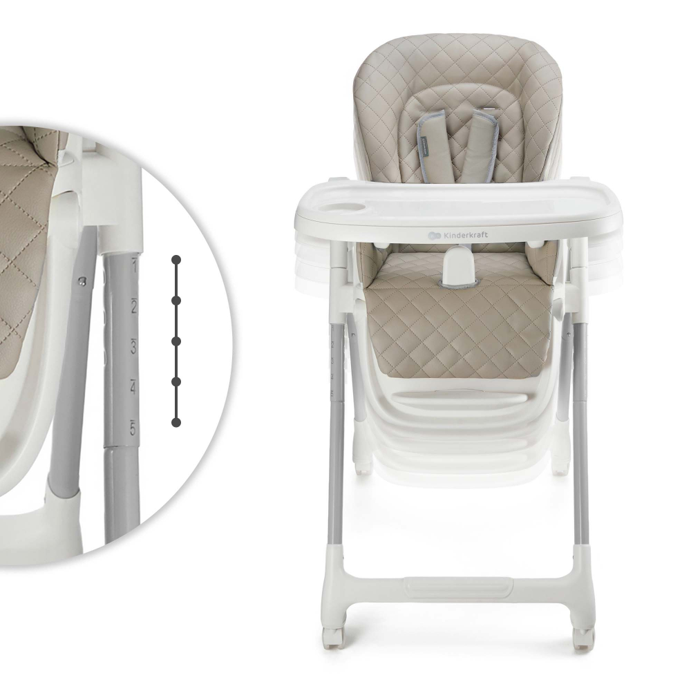 Scaun Kinderkraft Tulo 3 în 1, Beige - imagine 6