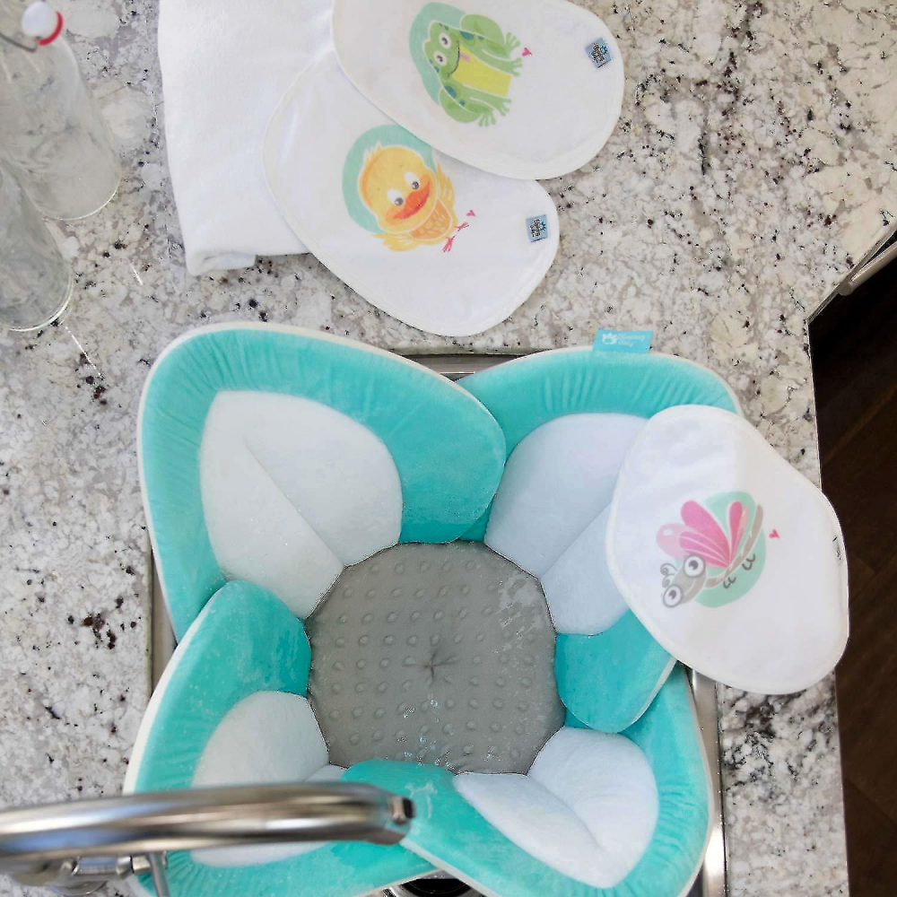 Cadita Lotus BloomingBath Turcoaz | Baie Sigură și Plăcută - imagine 3