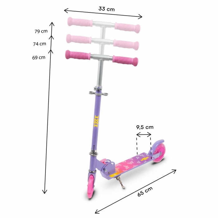 Trotineta WXM Skipo Butterfly cu lumini LED - imagine 8
