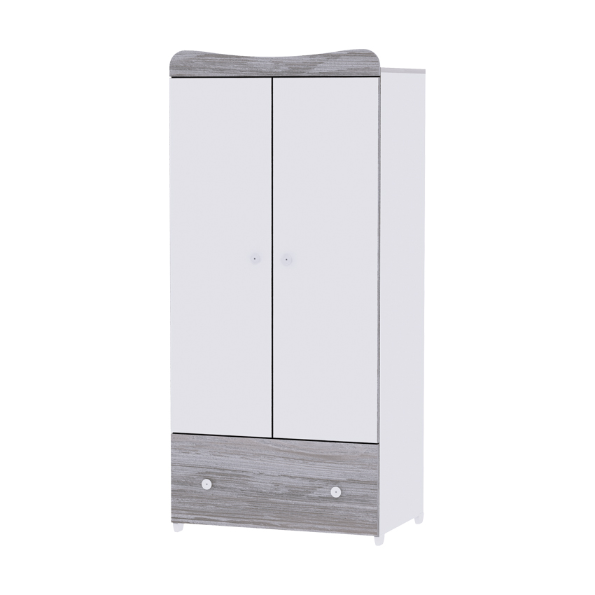 Dulap Lorelli Exclusive White, spațios pentru camera copilului