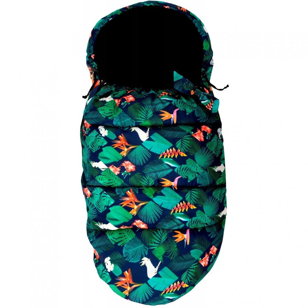 Sac iarnă carucior Tutumi Jungle, căptușeală moale - imagine 4