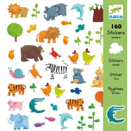 Abțibilduri Djeco Animale - 160 Stickere