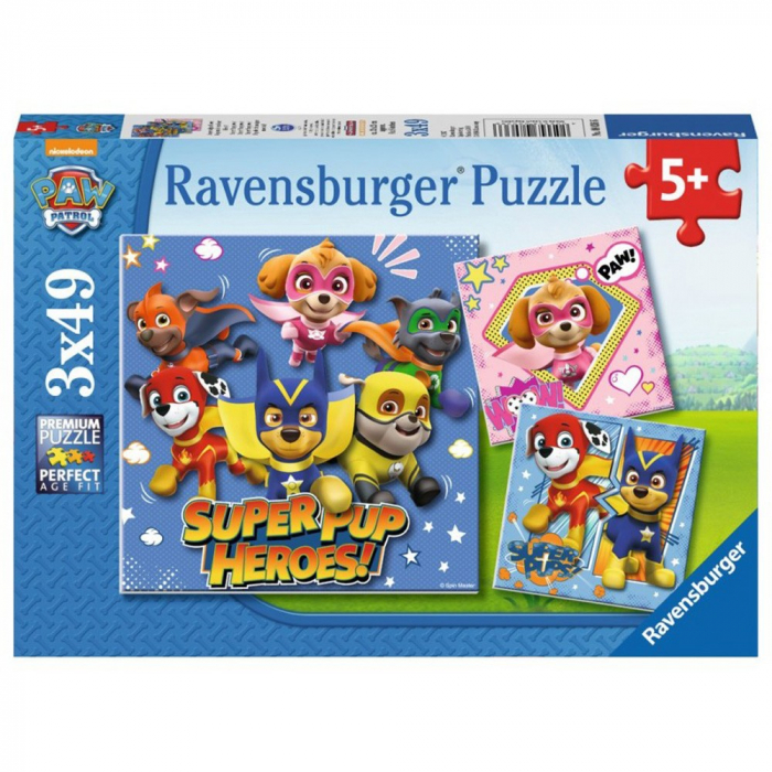 Puzzle Ravensburger Patrula Catelusilor 3x49 piese