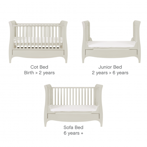 Pătuț Evolutiv 3 în 1 Tutti Bambini Roma Linen - imagine 2