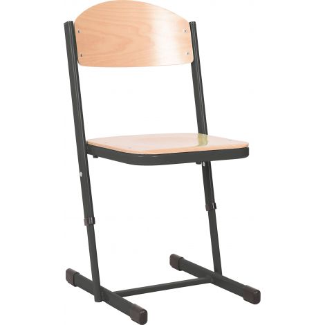 Scaun școlar Moje Bambino, Ajustabil, Negru, M.5-6