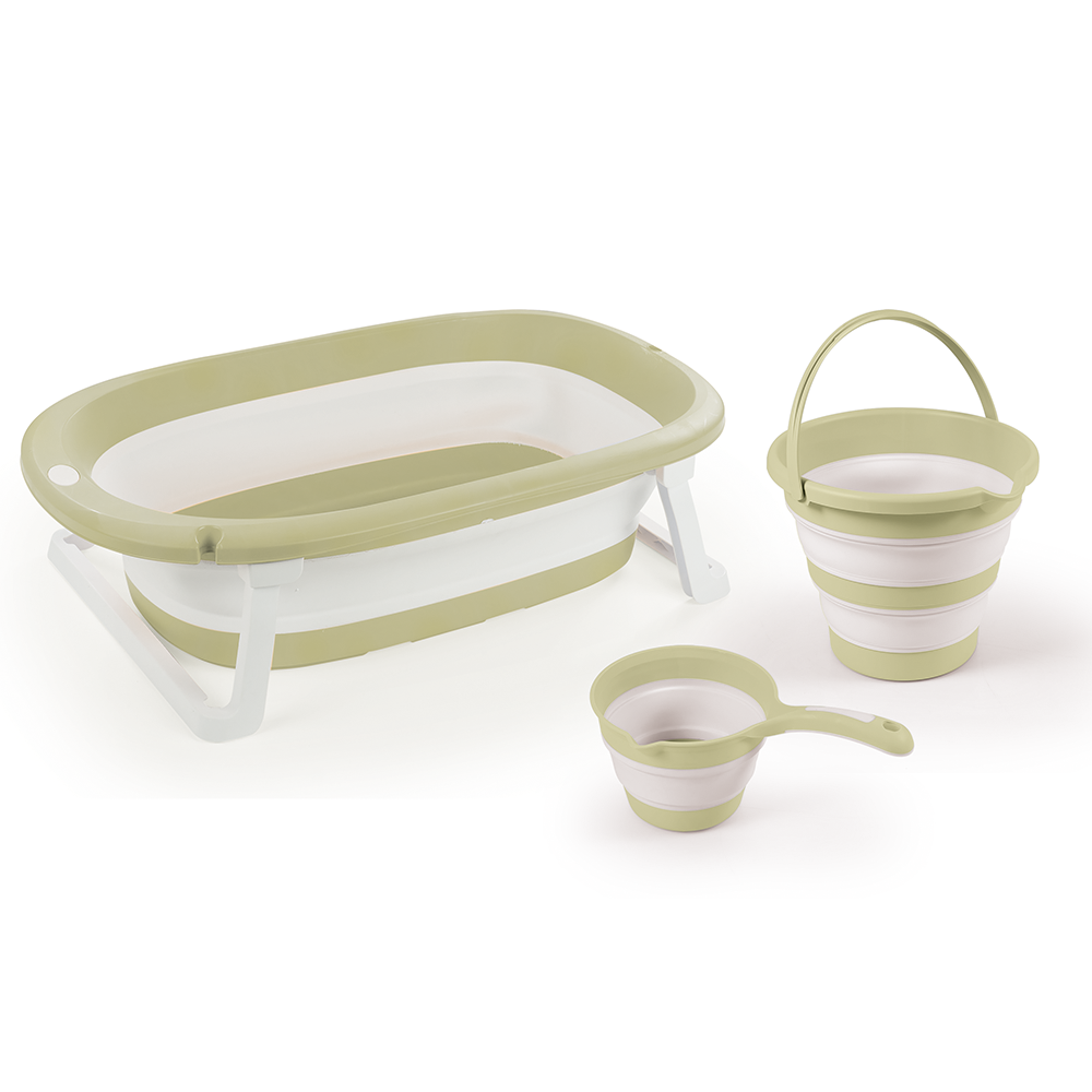 Set Baie Pliabil Dolu Nuvé 3-in-1 Eco Verde - imagine 5