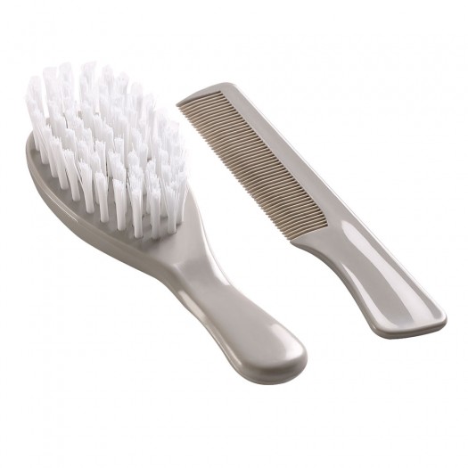 Set Perie și Pieptan Bebe Thermobaby Gri