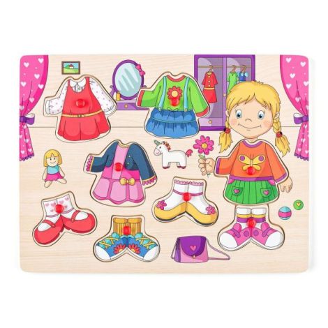 Puzzle lemn Woodyland | Îmbrăcat Carolina