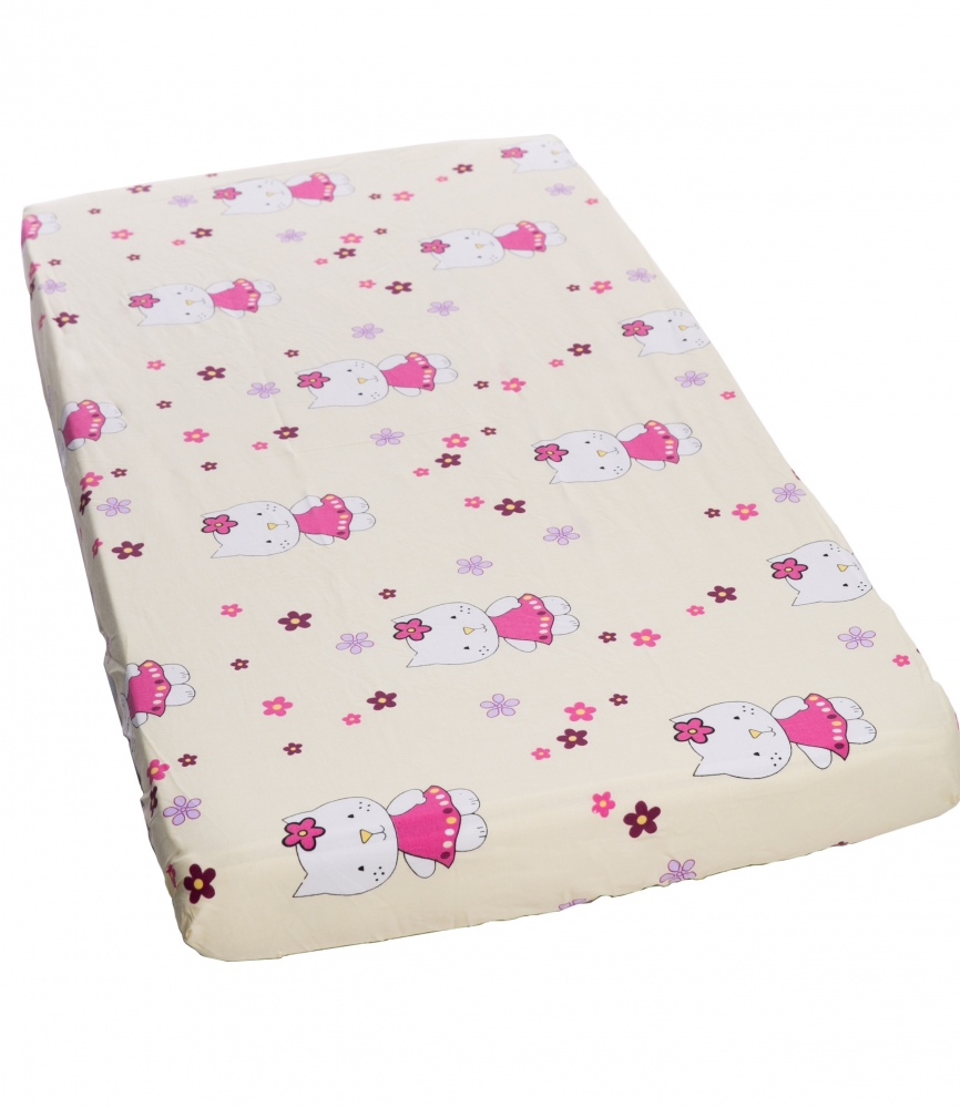 Cearceaf Bumbac Elastic Kitty Nichiduta