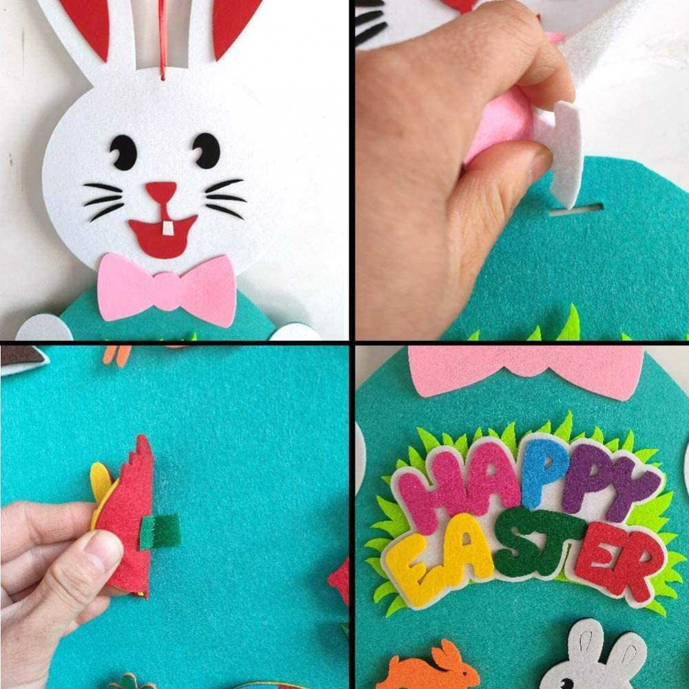 Iepuras fetru Bambinice - jucarie educativa 95cm - imagine 2