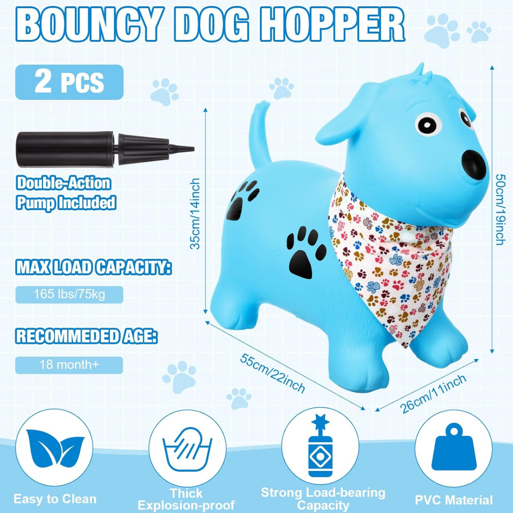 Săritor Gonflabil Malplay Jumping Dog cu Pompa - imagine 7