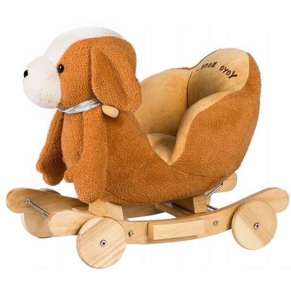 Balansoar Cateluș Ecotoys 2-în-1 cu Roti - imagine 5