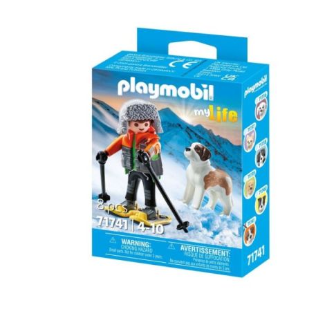 Playmobil Drumet cu Caine Saint Bernard - Aventură - imagine 3