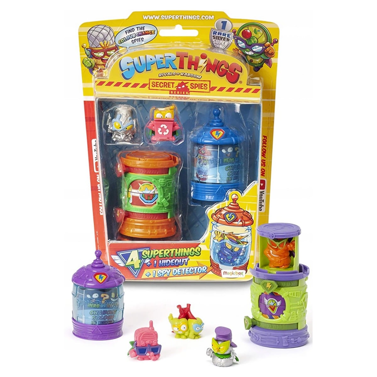 Set 4 Figurine SuperThings Secret Spies cu Accesorii