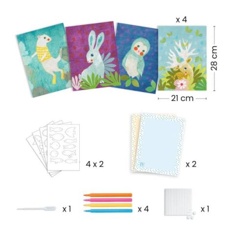 Joc Creativ Decorare Hartie Djeco 3-6 ani - imagine 3
