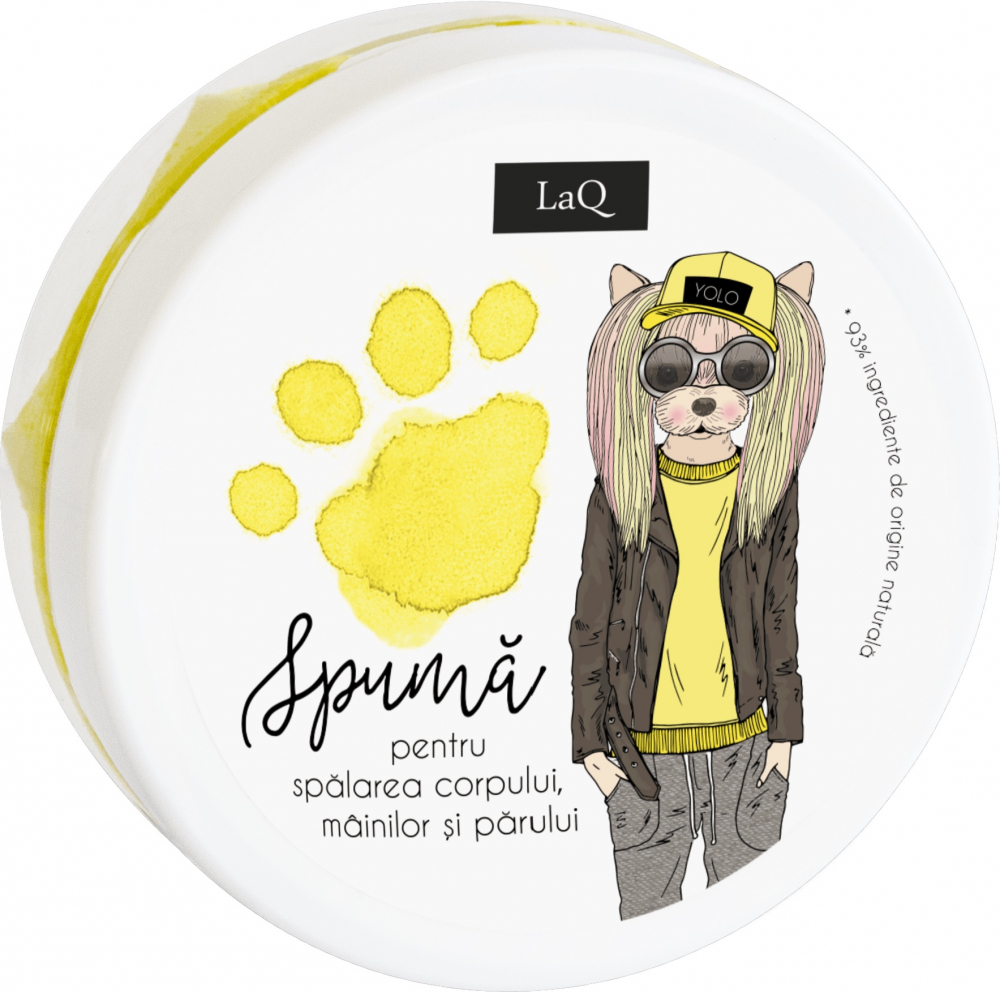 Spuma Baie Copii Laq, Galben, 50ml - imagine 2