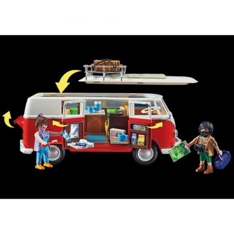 VW T1 Camping Bus Playmobil - Aventuri - imagine 5