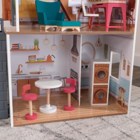 Căsuță Păpuși Rowan Kidkraft cu Mobilier - imagine 11