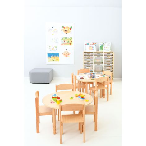 Scaun Moje Bambino Marimea 3, Lemn Natur - imagine 4