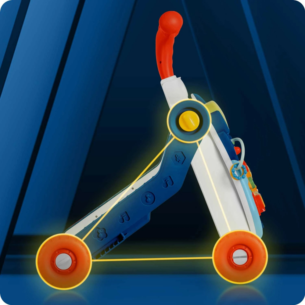 Antepremergator Ricokids 4in1 Albastru Educational - imagine 11