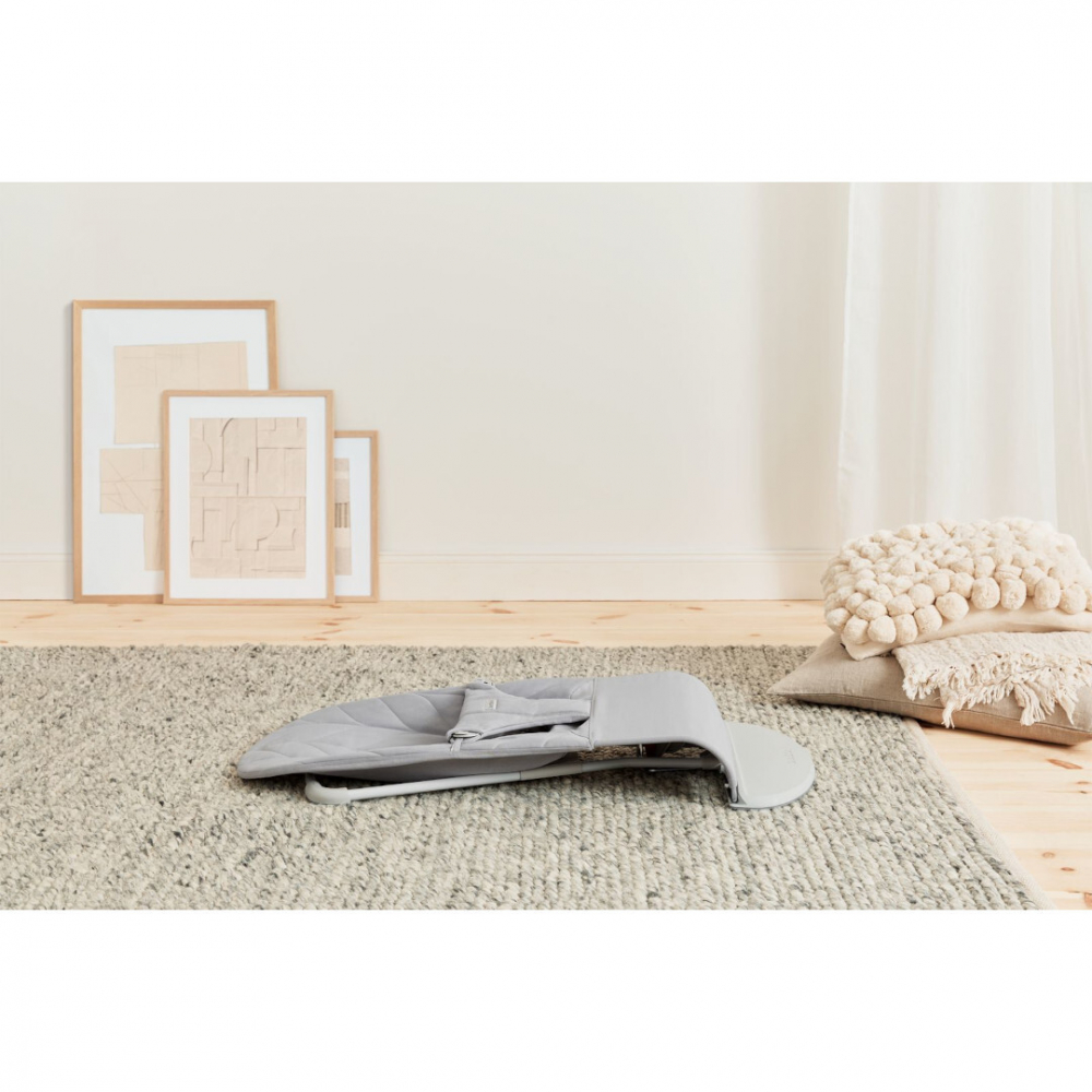 BabyBjorn Bliss Light Grey, Balansoar Ergonomic - imagine 2