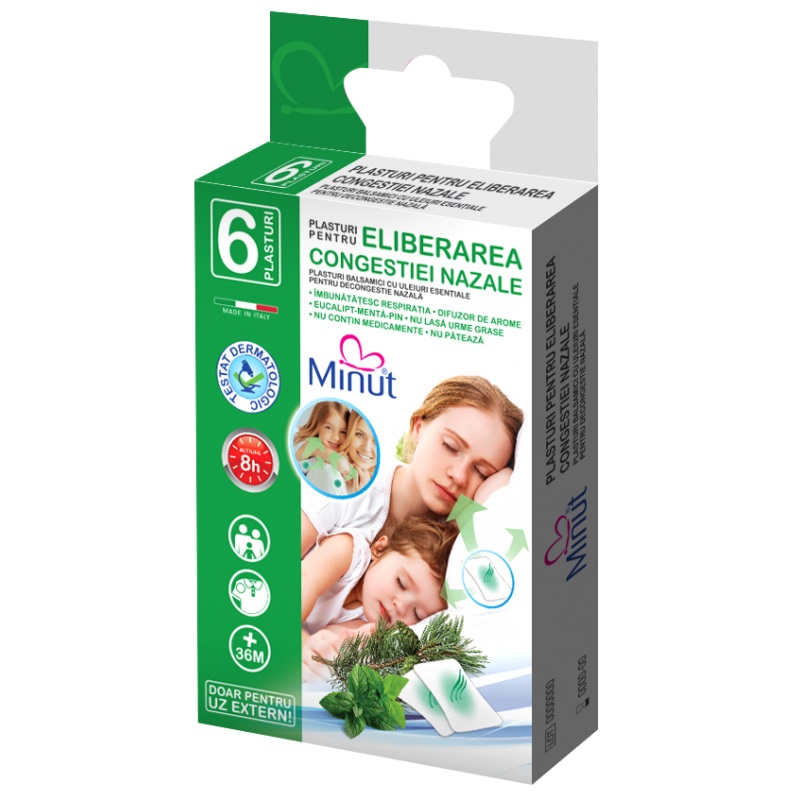 Plasturi Congestie Nazală Minut 6 buc