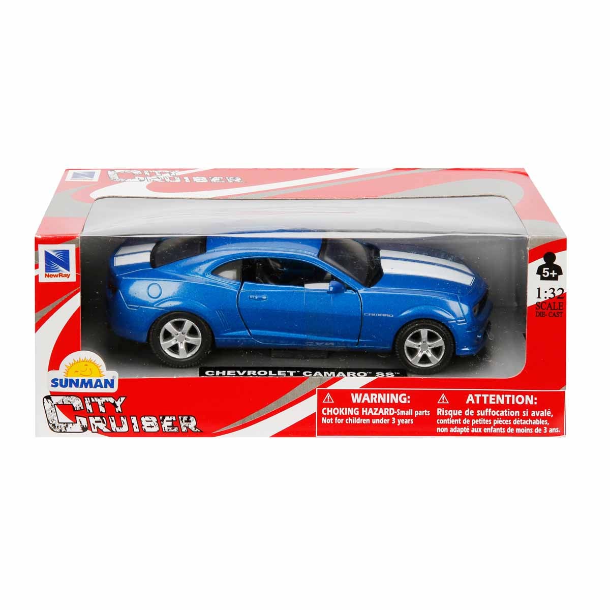 Masina Metalica New Ray Camaro SS 1:32 Albastru
