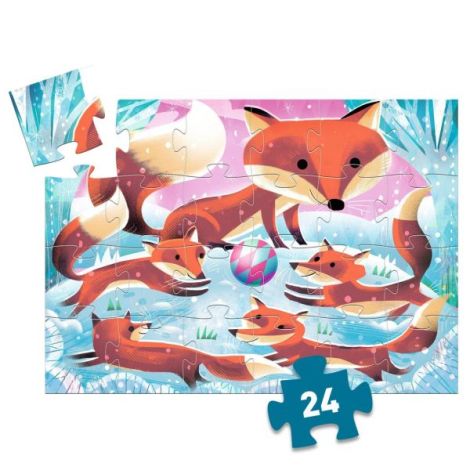 Puzzle Vulpita Ginger 24 piese Djeco - imagine 2