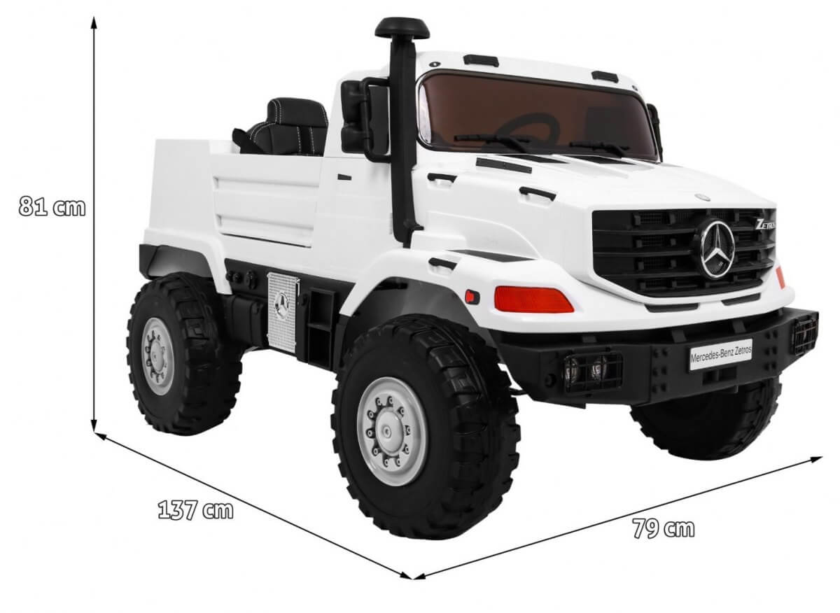 Masinuta SUV Mercedes Zetros 2 Locuri Alba - imagine 2