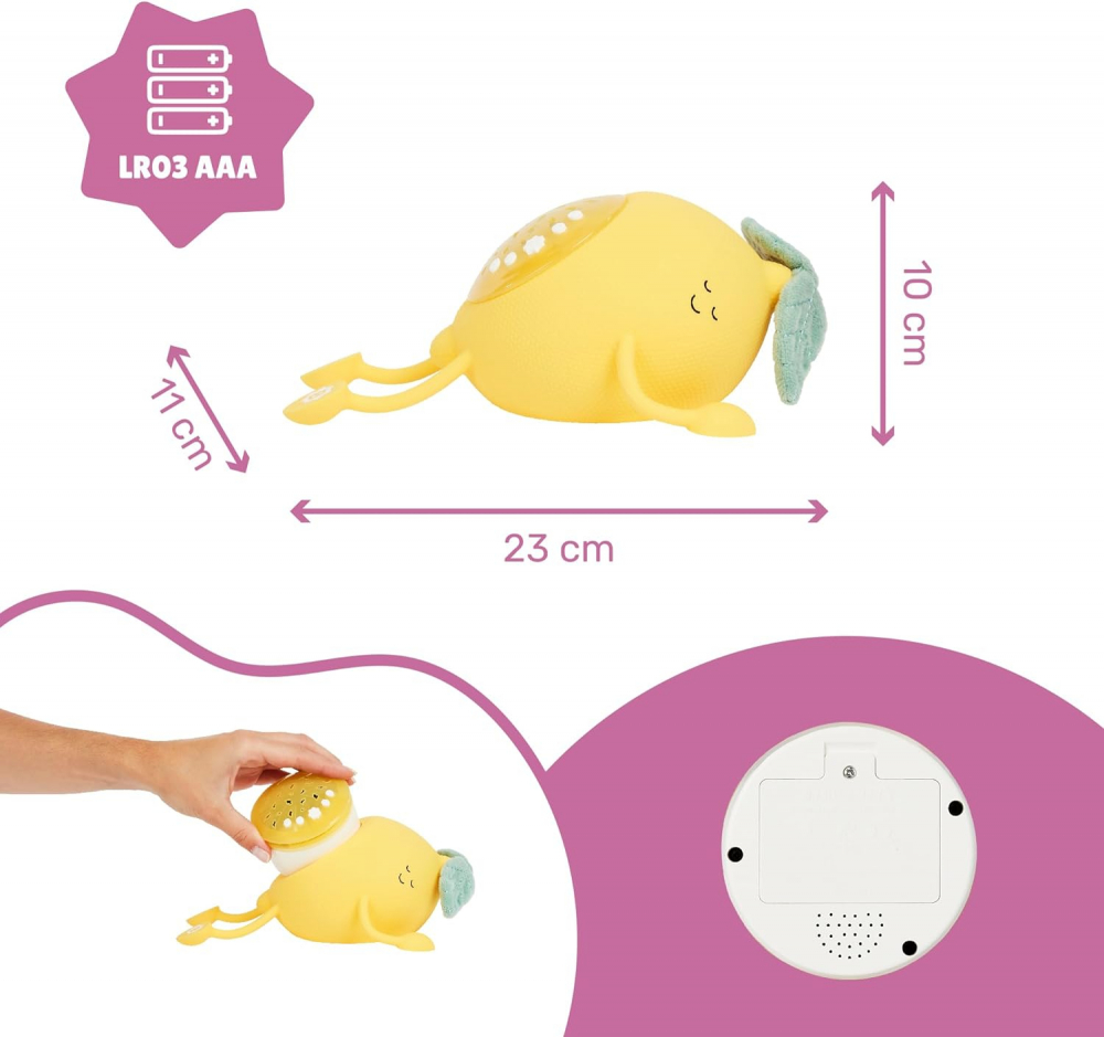 Lampa de veghe Badabulle Basile Lamaie Proiectii Sunete - imagine 6