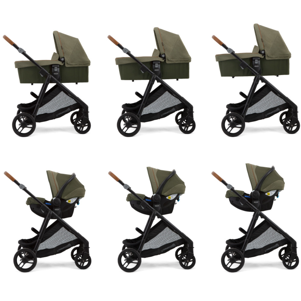 Carucior 3 in 1 Graco Near2Me Khaki i-Size